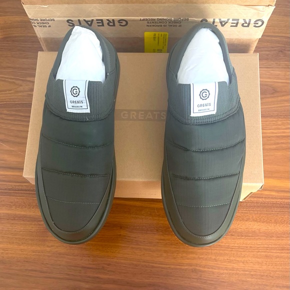 GREATS brand The Foster Slipper in the color cargo. - Picture 2 of 2